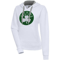 Boston Celtics Antigua Women's Victory Pullover Hoodie White - NBA