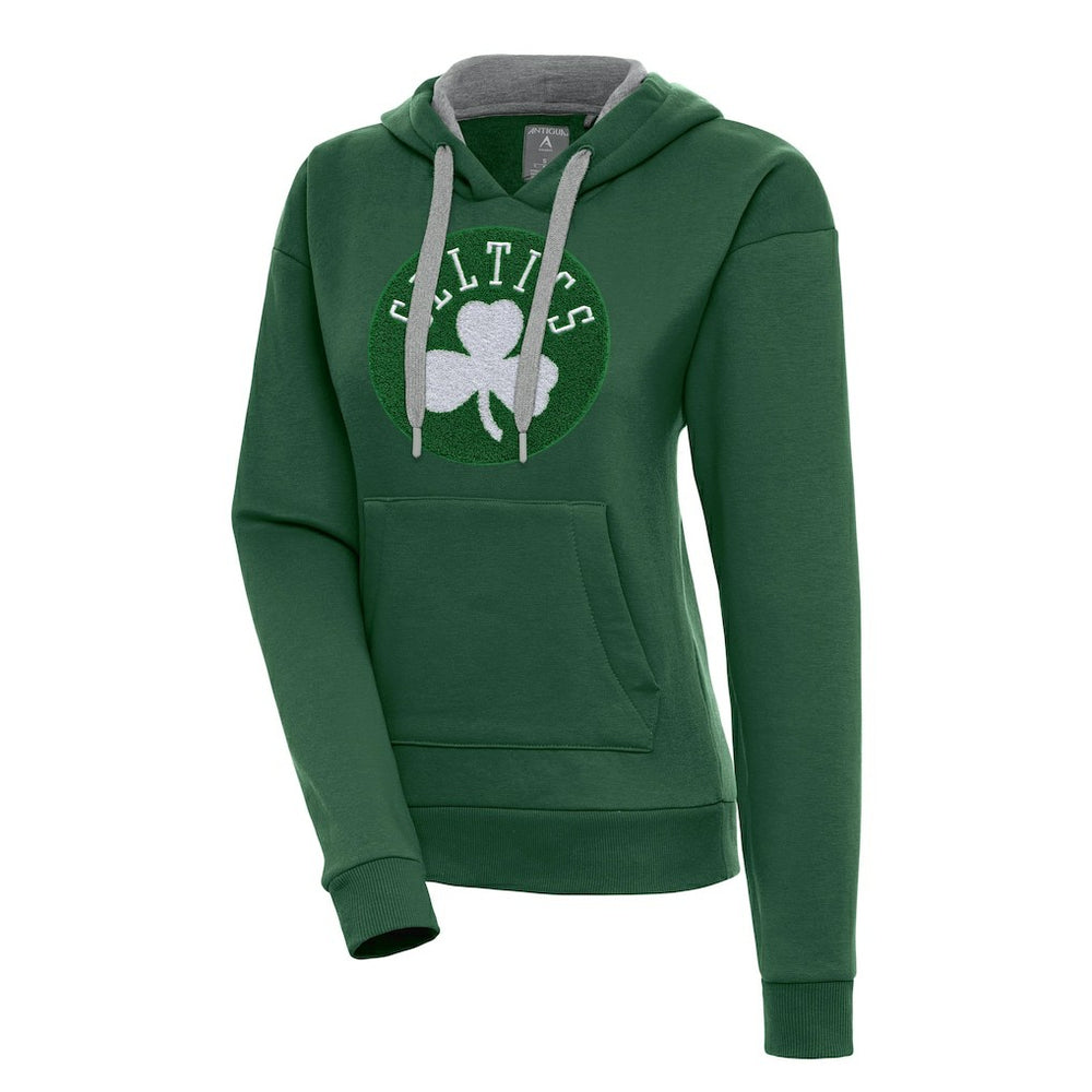 Boston Celtics Antigua Women's Victory Pullover Hoodie Hunter Green - NBA