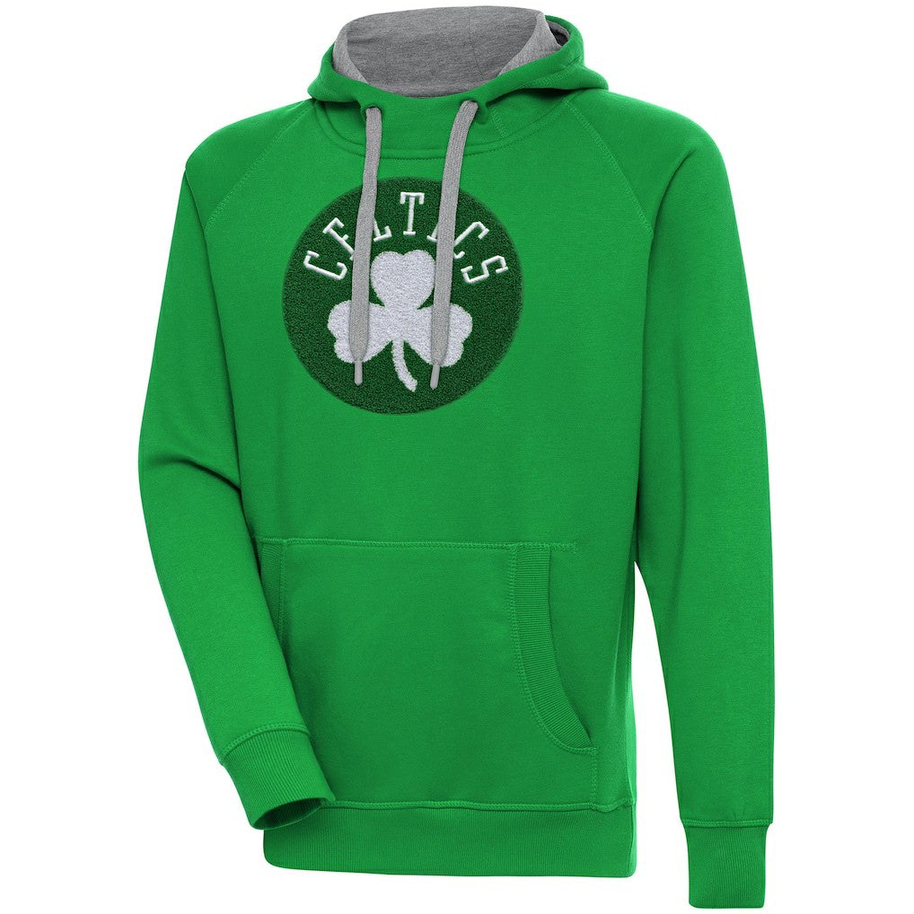Boston Celtics Antigua Victory Pullover Hoodie Kelly Green - NBA