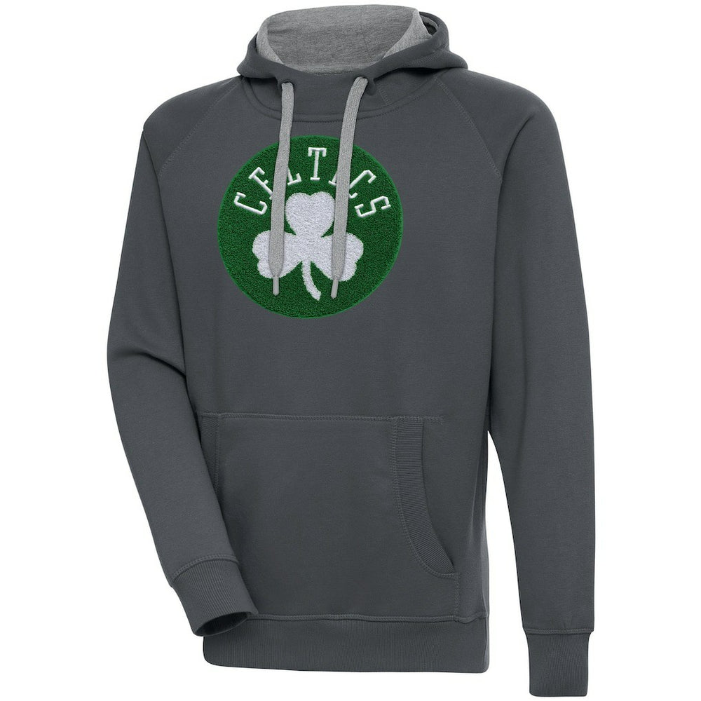 Boston Celtics Antigua Victory Pullover Hoodie Charcoal - NBA