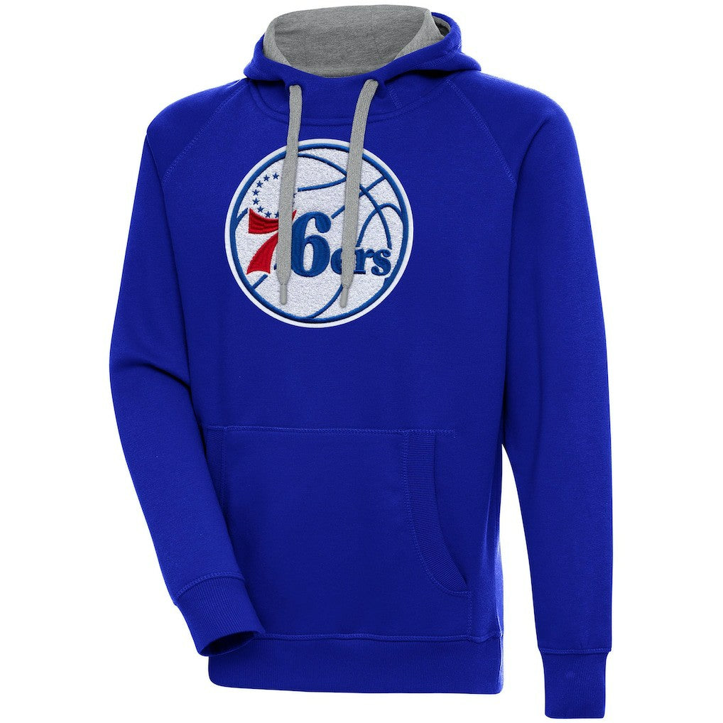 Philadelphia 76ers Antigua Victory Pullover Hoodie Royal - NBA