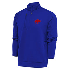Buffalo Bills Adult Throwback Logo Generation Quarter-Zip Pullover Top Royal | NFL