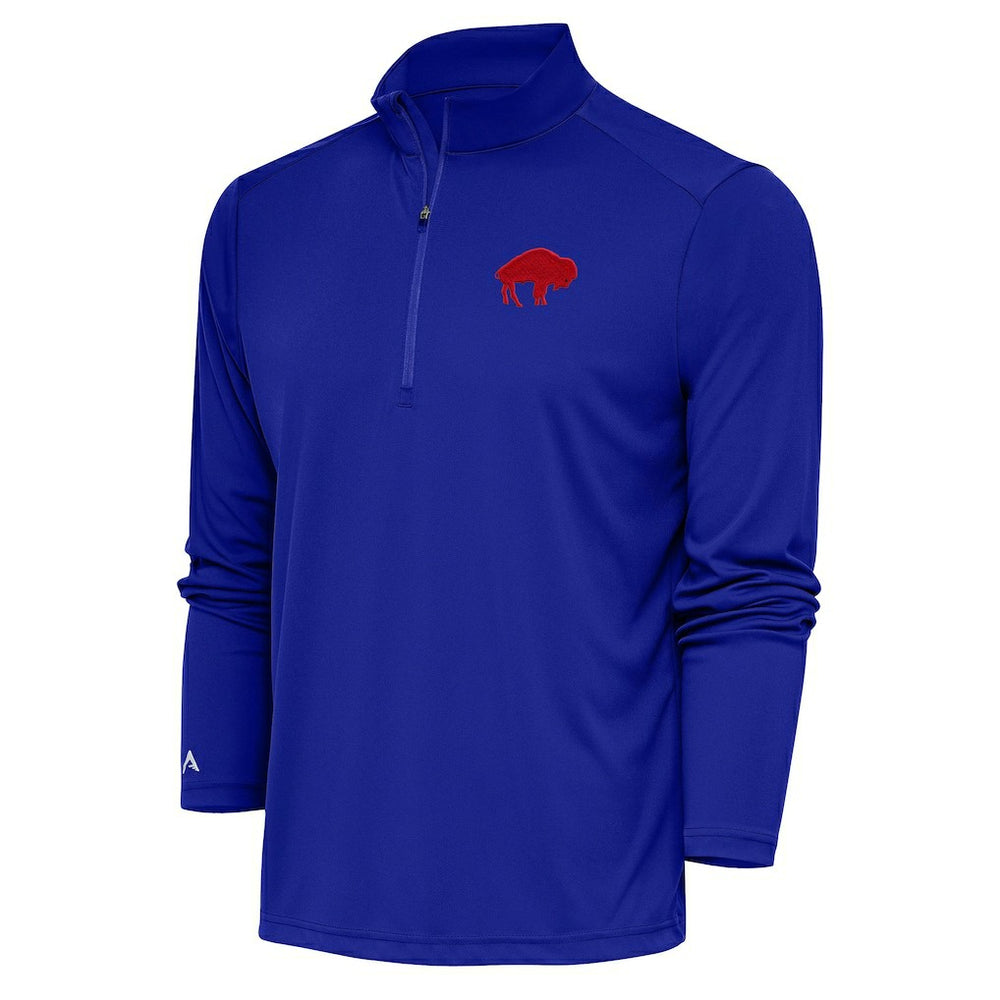 Buffalo Bills Adult Throwback Logo Tribute Quarter-Zip Pullover Royal | NFL