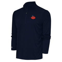 Chicago Bears Adult Throwback Logo Tribute Quarter-Zip Pullover Navy | NFL