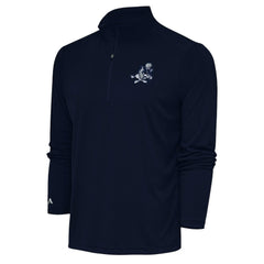 Dallas Cowboys Adult Throwback Logo Tribute Quarter-Zip Pullover Navy | NFL
