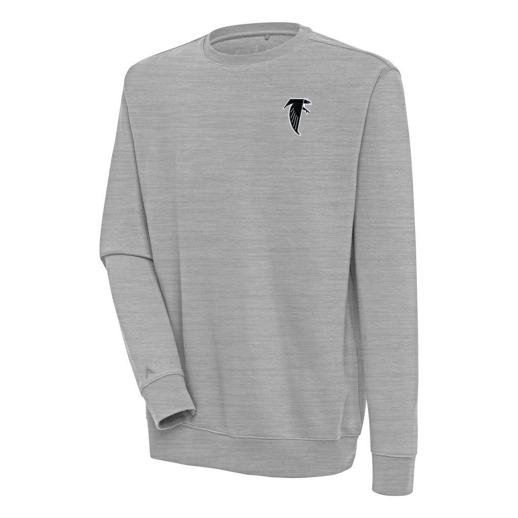 Atlanta Falcons Adult Throwback Logo Victory Pullover Sweatshirt Heather Gray | NFL