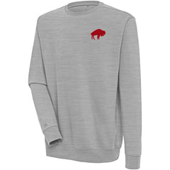 Buffalo Bills Adult Throwback Logo Victory Pullover Sweatshirt Heather Gray | NFL
