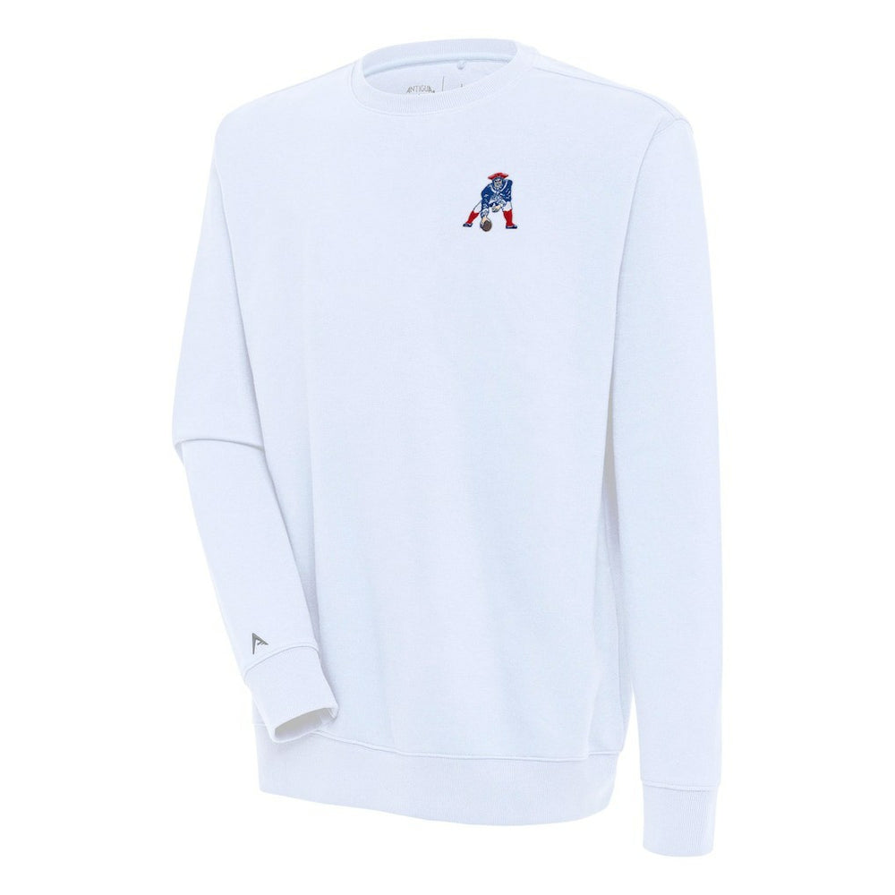 New England Patriots Adult Throwback Logo Victory Pullover Sweatshirt White | NFL