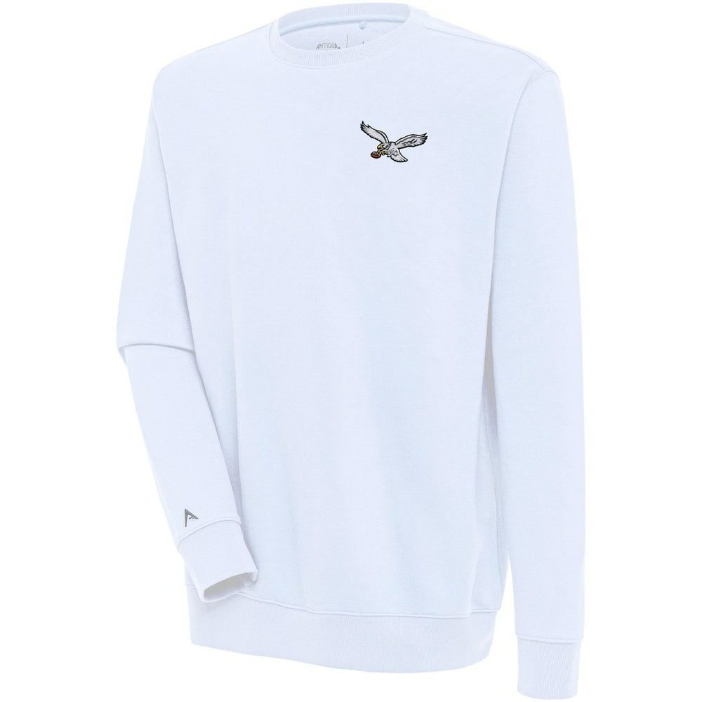 Philadelphia Eagles Adult Throwback Logo Victory Pullover Sweatshirt White | NFL