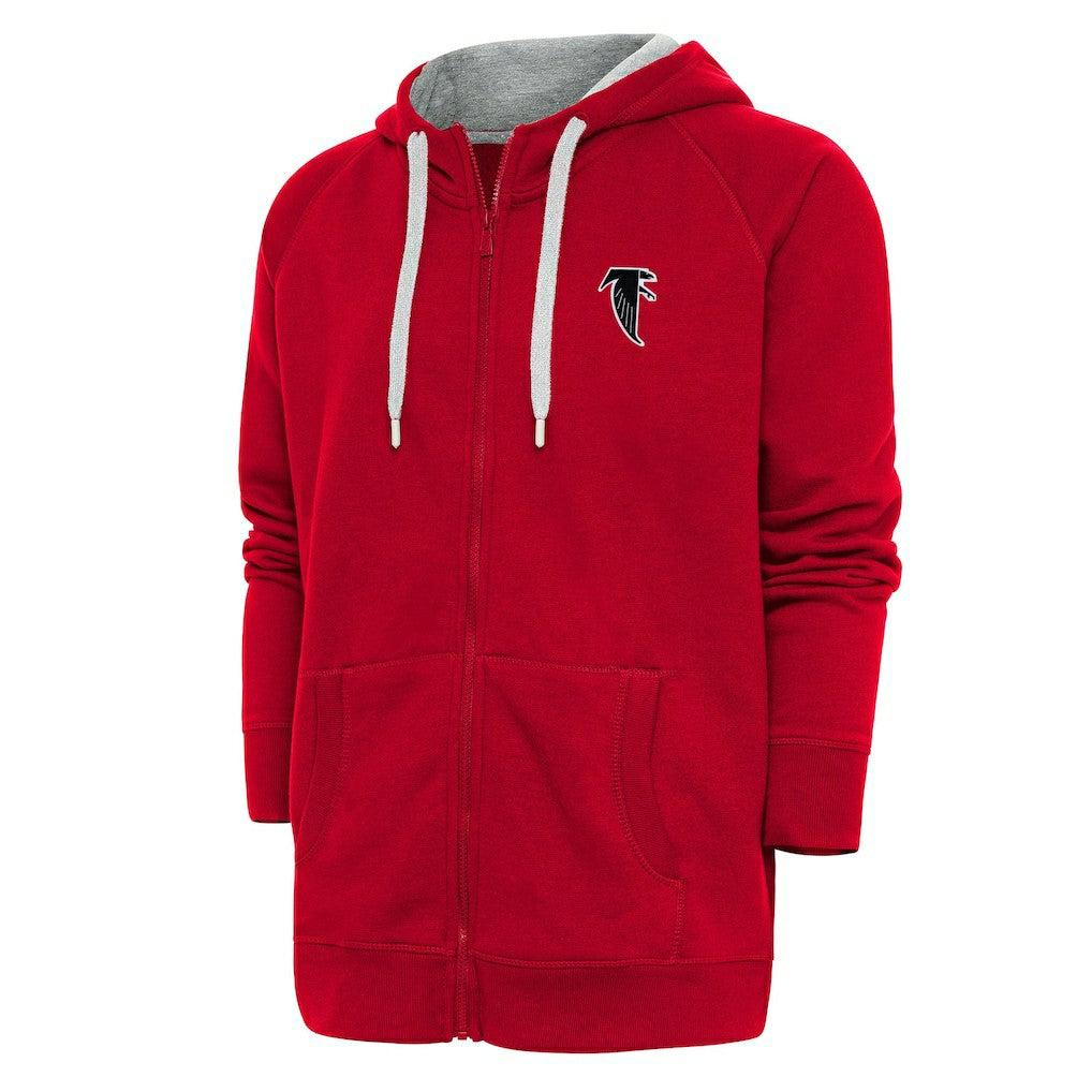 Atlanta Falcons Adult Throwback Logo Victory Full-Zip Hoodie Red | NFL