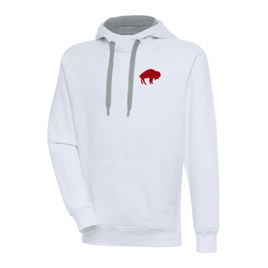 Buffalo Bills Adult Throwback Logo Victory Pullover Hoodie White | NFL