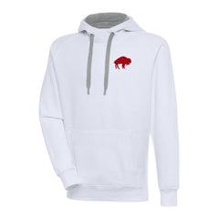 Buffalo Bills Adult Throwback Logo Victory Pullover Hoodie White | NFL