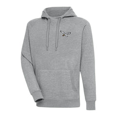 Philadelphia Eagles Adult Throwback Logo Victory Pullover Hoodie Heather Gray | NFL