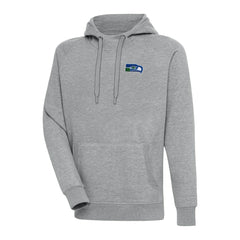 Seattle Seahawks Adult Throwback Logo Victory Pullover Hoodie Heather Gray | NFL