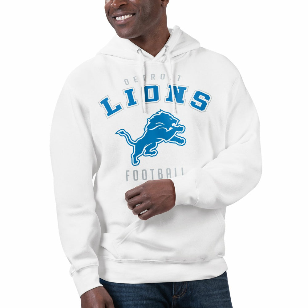 Detroit Lions Starter Unisex Logo Graphic Pullover Hoodie White | NFL