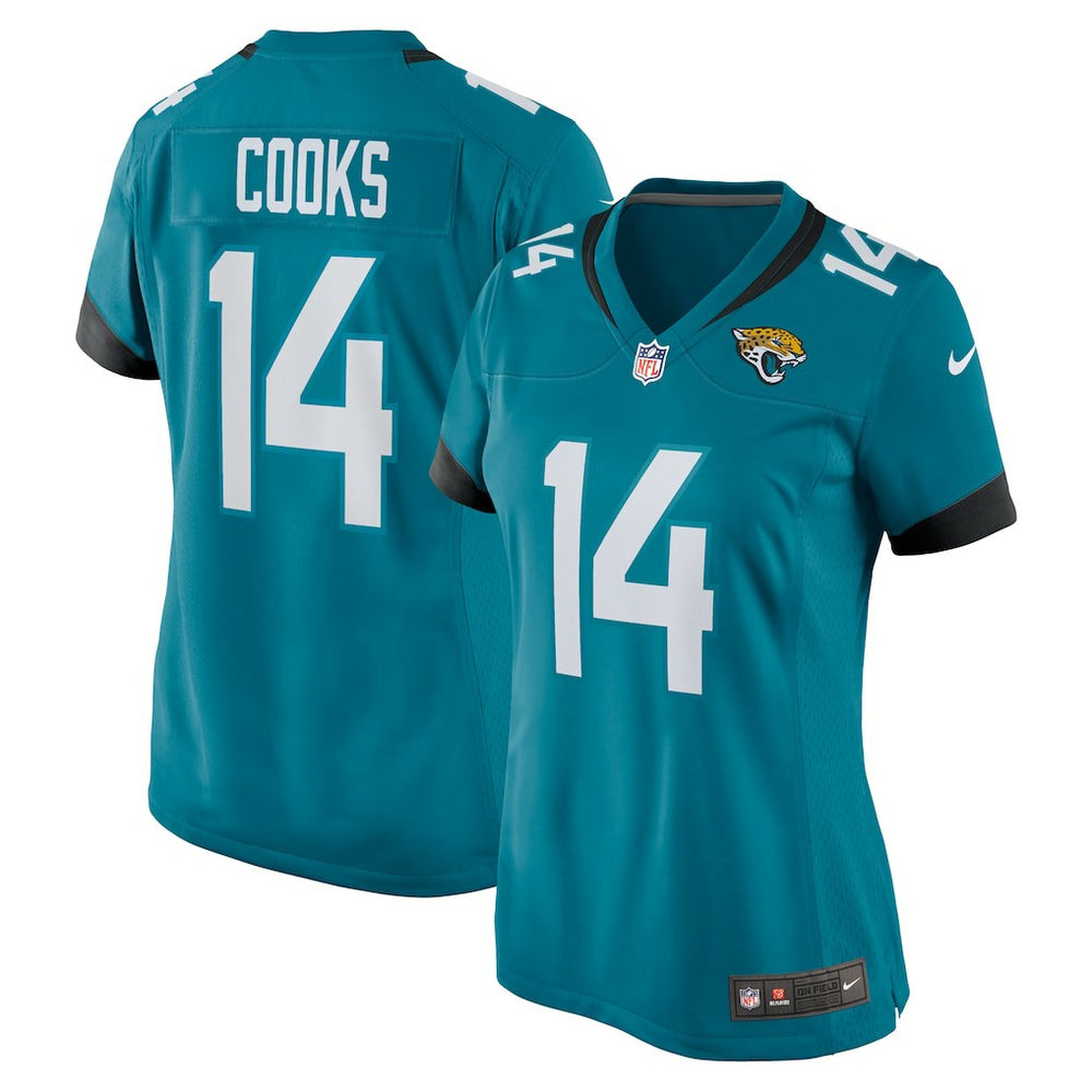 Elijah Cooks Jacksonville Jaguars Women's Team Game Jersey Teal | Nike for Sale