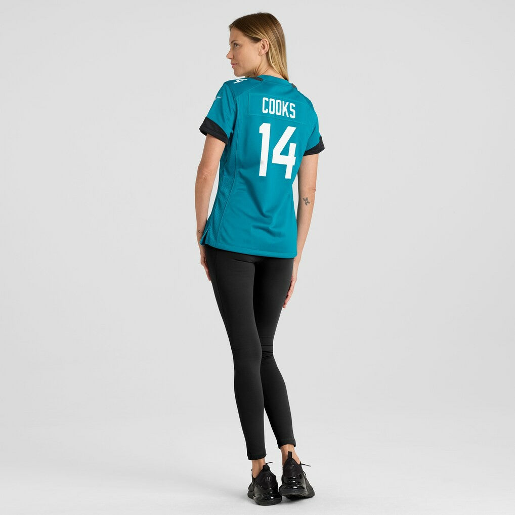 Elijah Cooks Jacksonville Jaguars Women's Team Game Jersey Teal | Nike for Sale