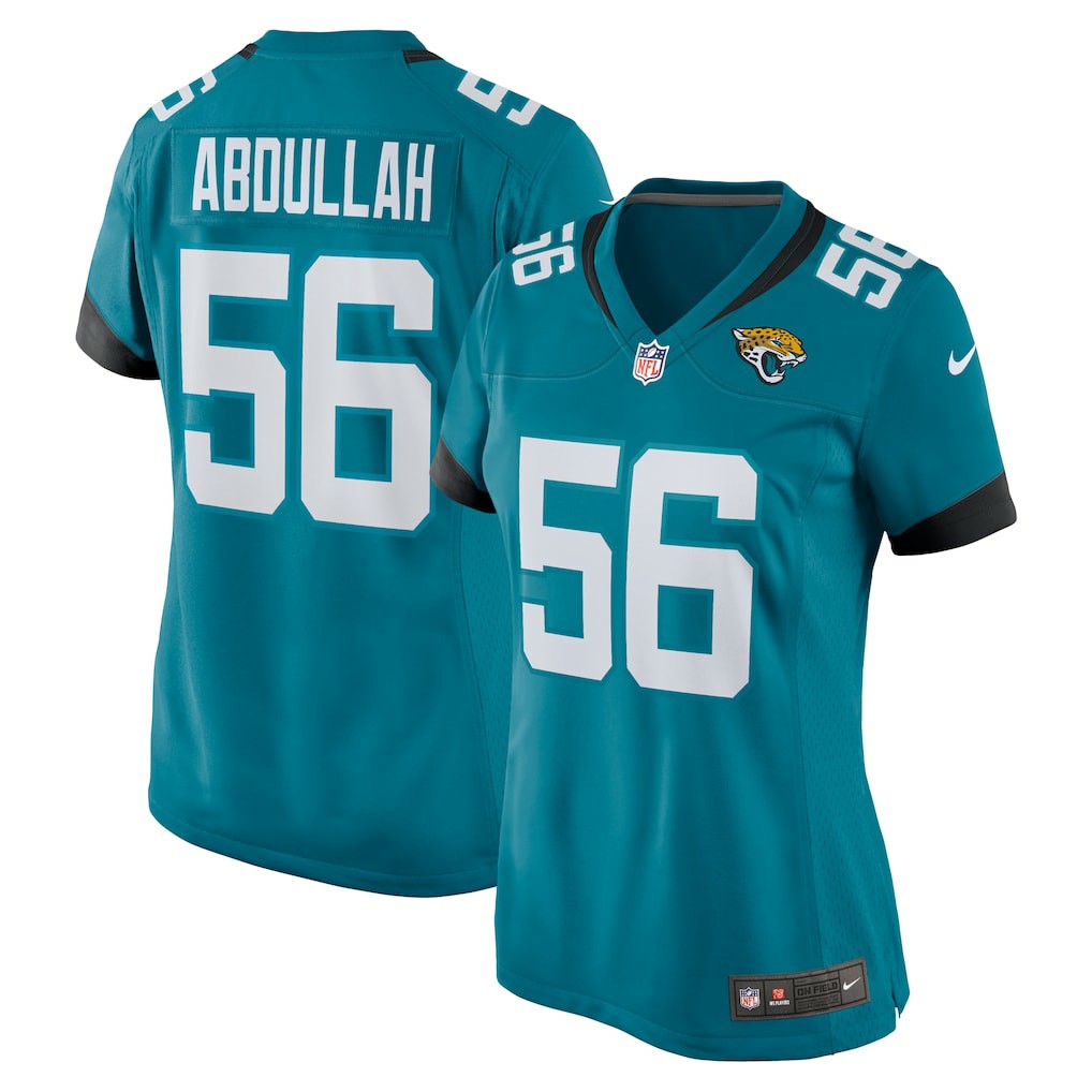 Yasir Abdullah Jacksonville Jaguars Women's Team Game Jersey Teal | Nike for Sale