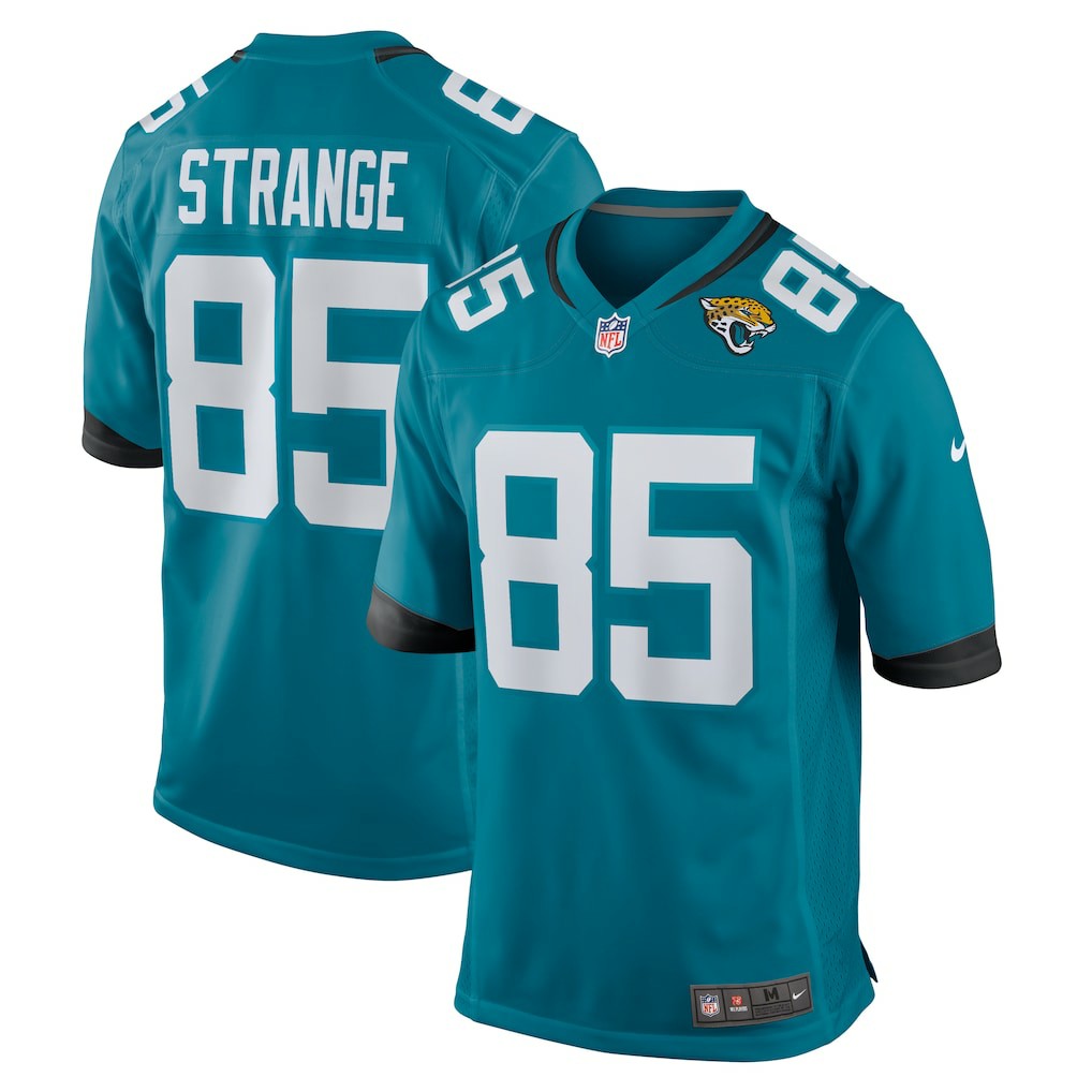 Brenton Strange Jacksonville Jaguars Team Game Jersey Teal | Nike for Sale