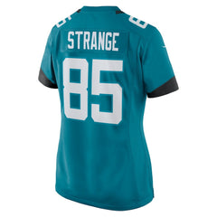 Brenton Strange Jacksonville Jaguars Women's Team Game Jersey Teal | Nike for Sale