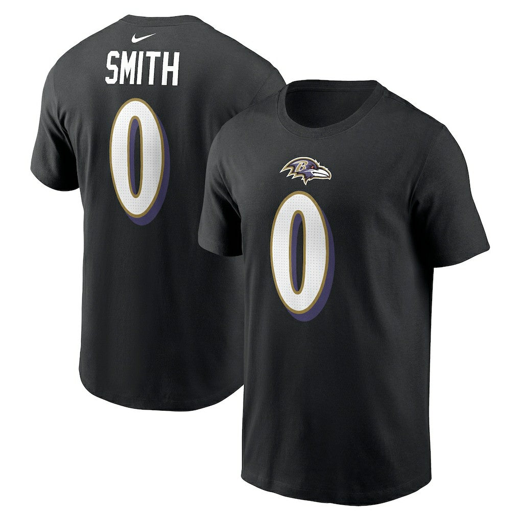 Roquan Smith Baltimore Ravens Player Name & Number T-Shirt Black | Nike for Sale
