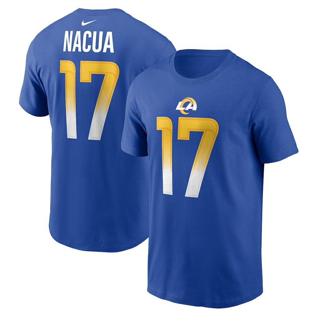 Puka Nacua Los Angeles Rams Player Name & Number T-Shirt Royal | Nike for Sale