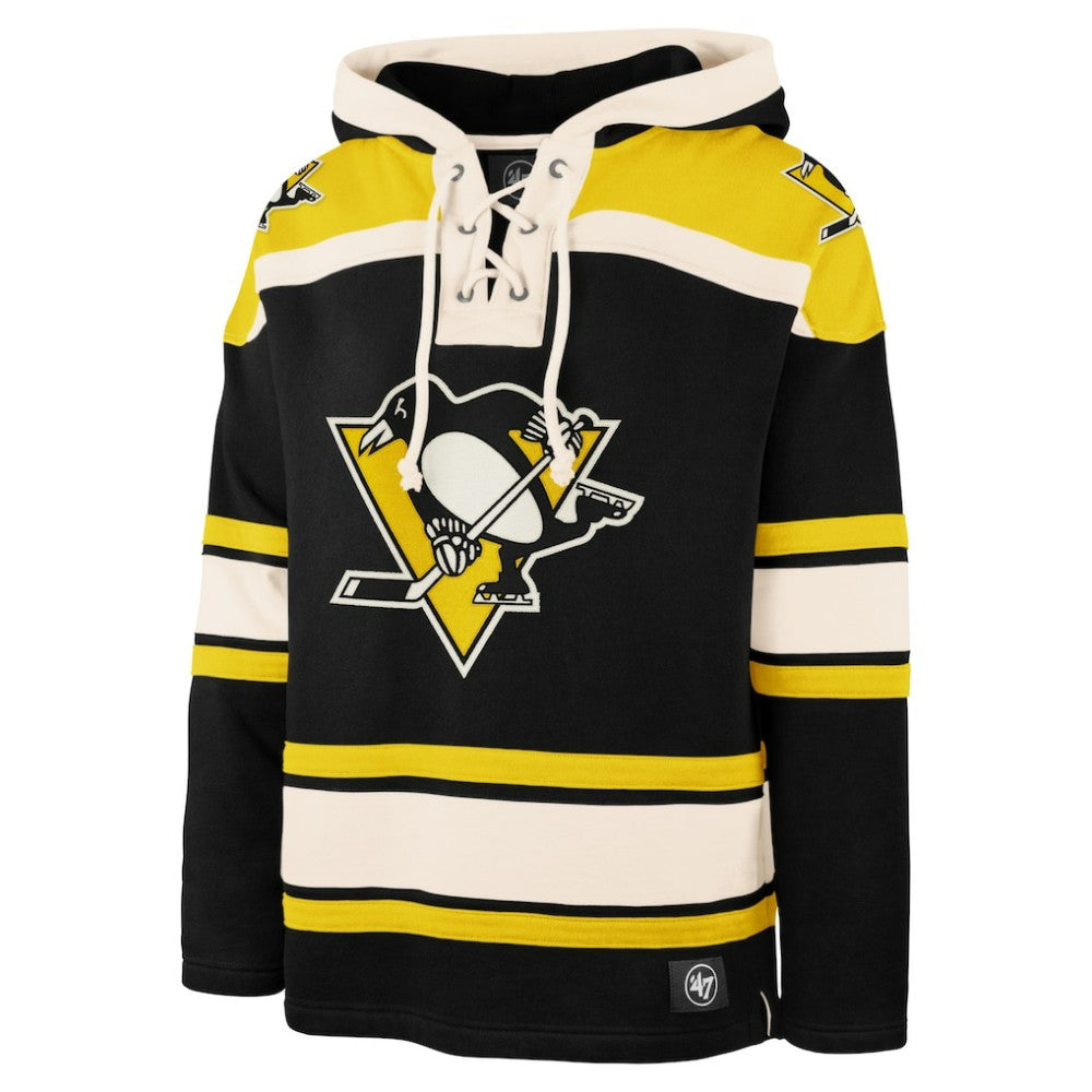 Pittsburgh Penguins '47 Big & Tall Superior Lacer Pullover Hoodie - Black - NHL