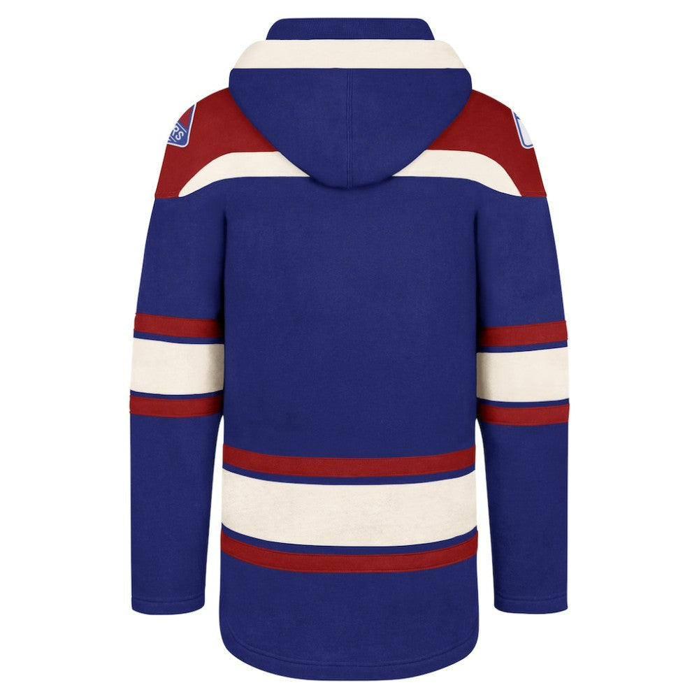 New York Rangers '47 Big & Tall Superior Lacer Pullover Hoodie - Blue - NHL