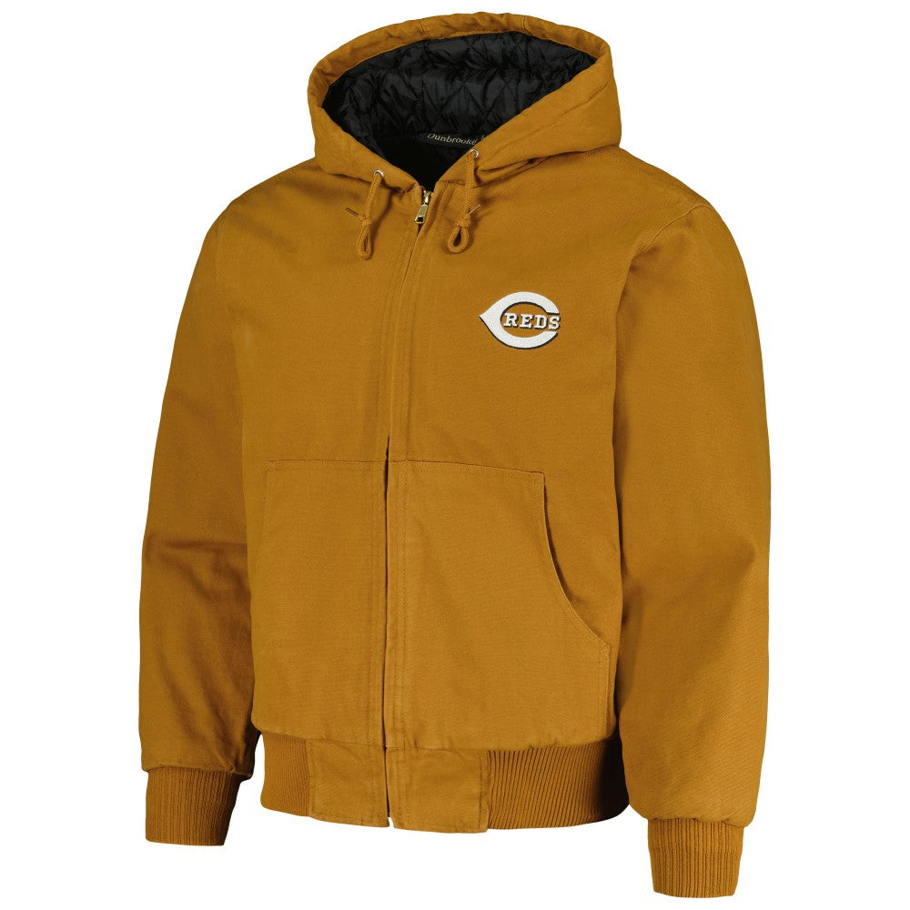 Cincinnati Reds Dunbrooke Dakota Work Full-Zip Hoodie Jacket - MLB