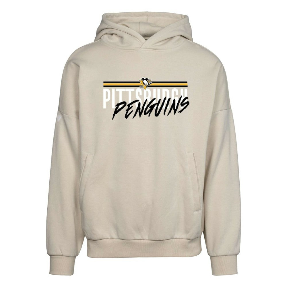 Pittsburgh Penguins Levelwear Contact Pullover Hoodie - Cream - NHL