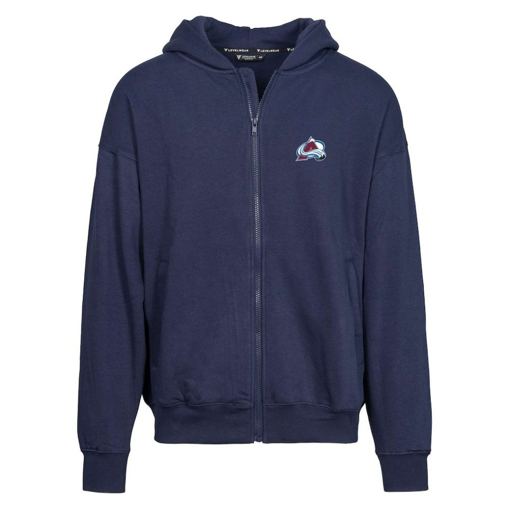 Colorado Avalanche Levelwear Uphill Insignia Full-Zip Hoodie - Navy - NHL