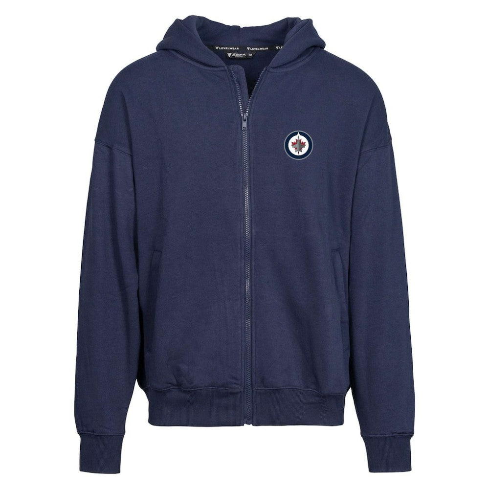 Winnipeg Jets Levelwear Uphill Insignia Full-Zip Hoodie - Navy - NHL