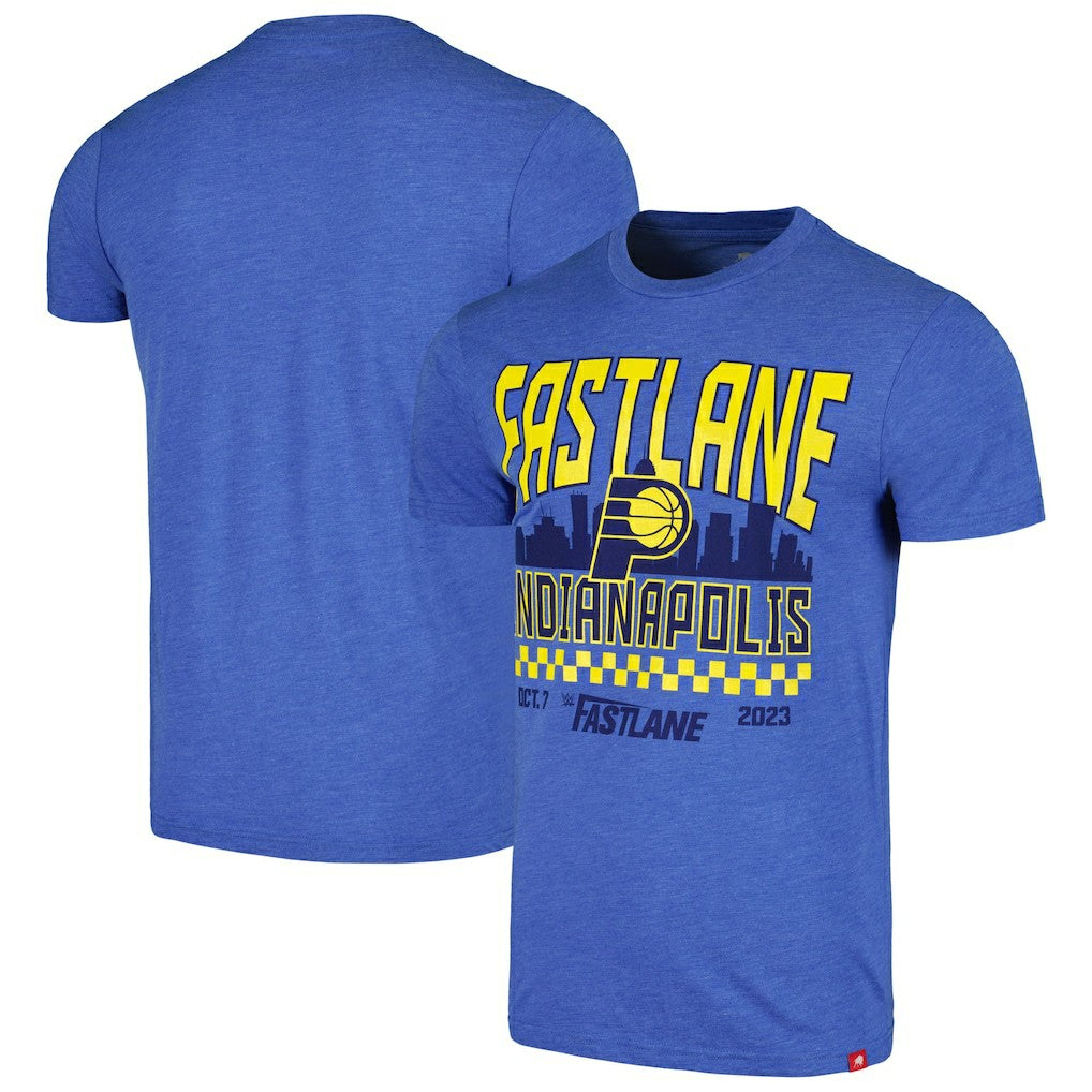 Sportiqe Fastlane x Indiana Pacers Tri-Blend T-Shirt Blue - NBA