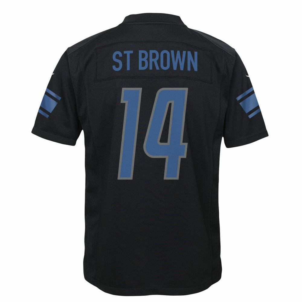 Amon-Ra St. Brown Detroit Lions Youth Game Jersey Black | Nike for Sale