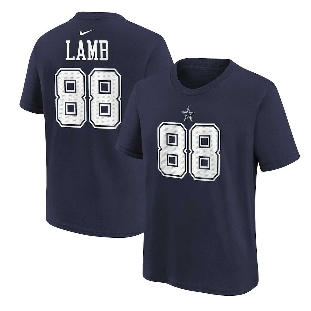 CeeDee Lamb Dallas Cowboys Preschool Player Name & Number T-Shirt Navy | Nike for Sale