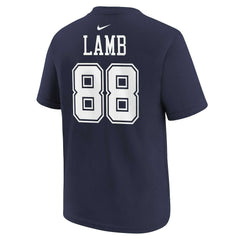 CeeDee Lamb Dallas Cowboys Preschool Player Name & Number T-Shirt Navy | Nike for Sale