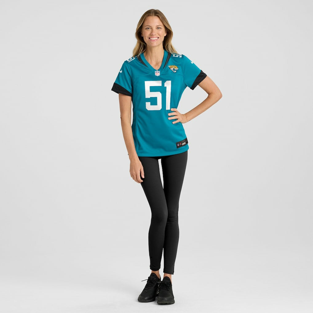 Ventrell Miller Jacksonville Jaguars Women's Game Jersey Teal | Nike for Sale