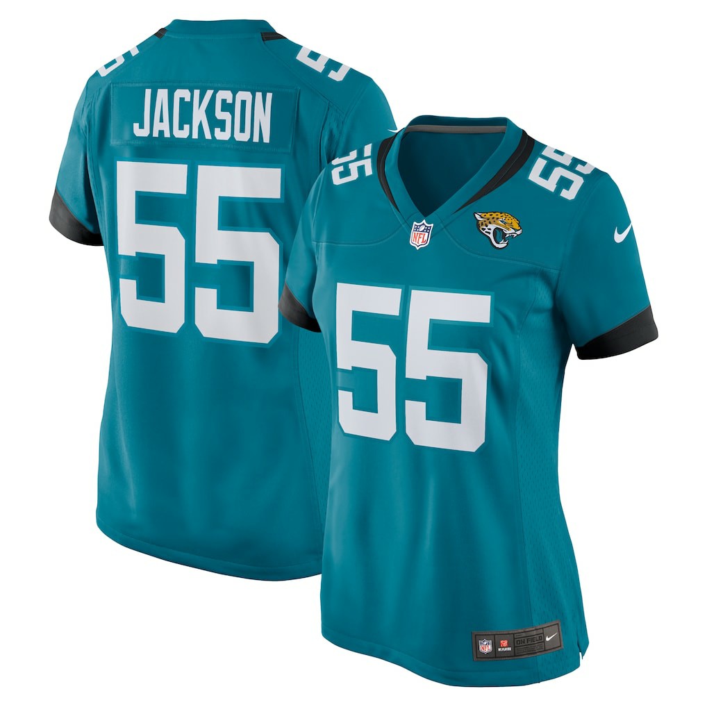 Dequan Jackson Jacksonville Jaguars Women's Game Jersey Teal | Nike for Sale