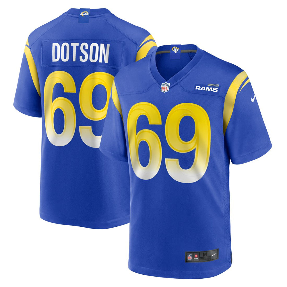 Kevin Dotson Los Angeles Rams Game Jersey Royal | Nike for Sale