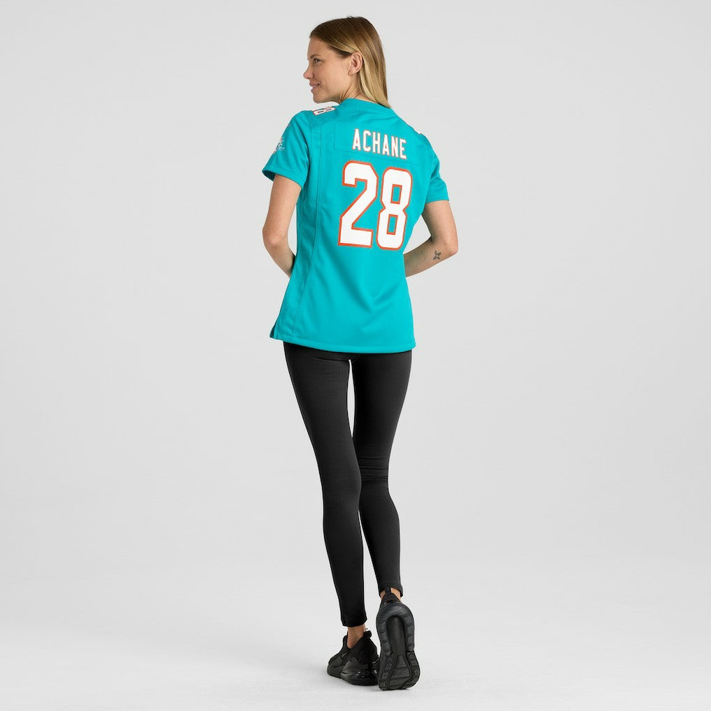 Devon Achane Miami Dolphins Women's Player Game Jersey Aqua | Nike for Sale