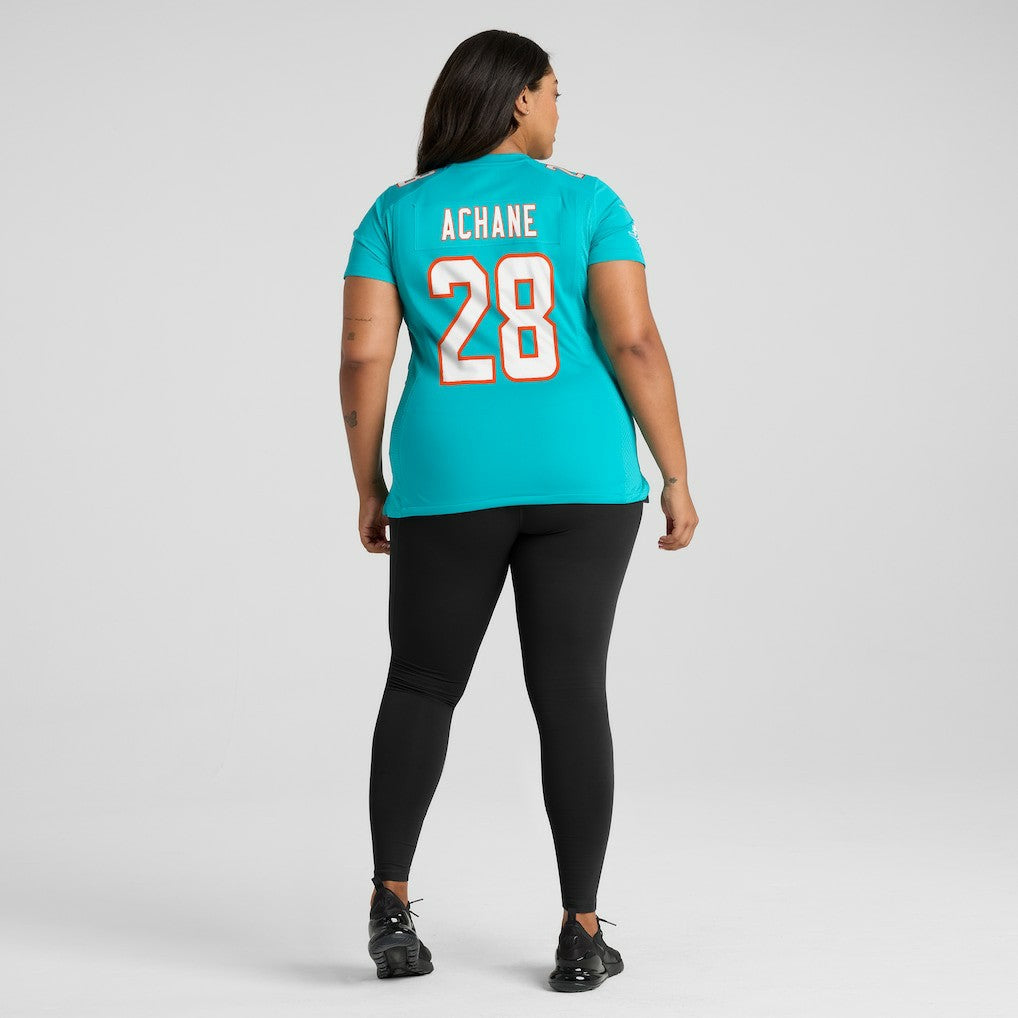 Devon Achane Miami Dolphins Women's Player Game Jersey Aqua | Nike for Sale