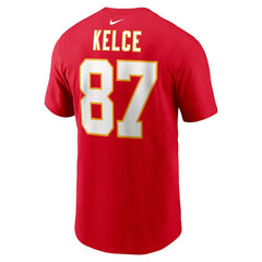 Travis Kelce Kansas City Chiefs Player Name & Number T-Shirt Red | Nike for Sale
