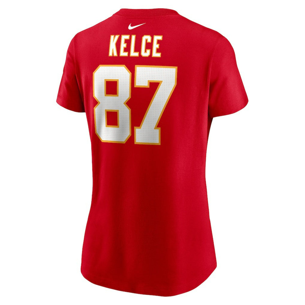 Travis Kelce Kansas City Chiefs Women's Player Name & Number T-Shirt Red | Nike for Sale