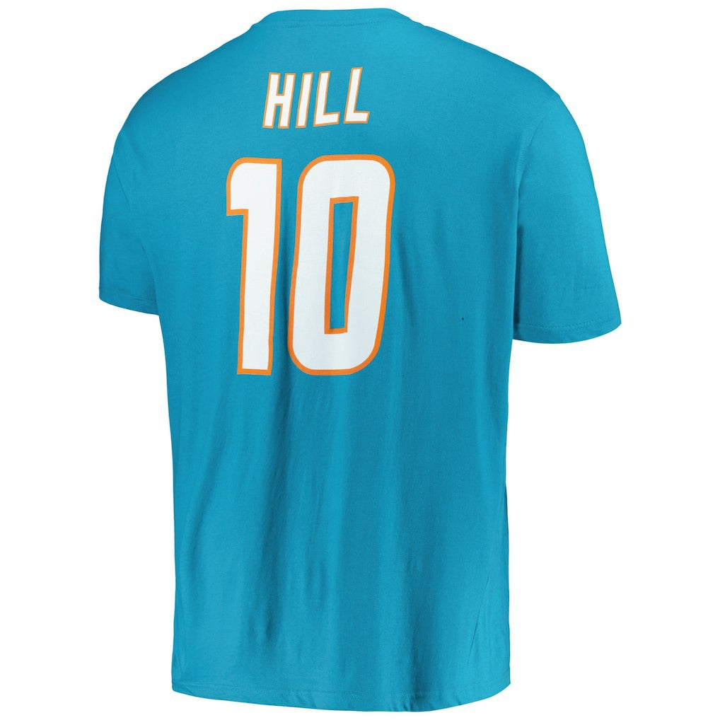 Tyreek Hill Miami Dolphins Big & Tall Player Name & Number T-Shirt Aqua | Fanatics