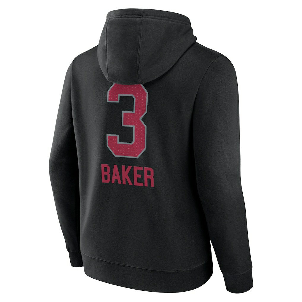 Budda Baker Arizona Cardinals Team Wordmark Player Name & Number Pullover Hoodie Black | NFL