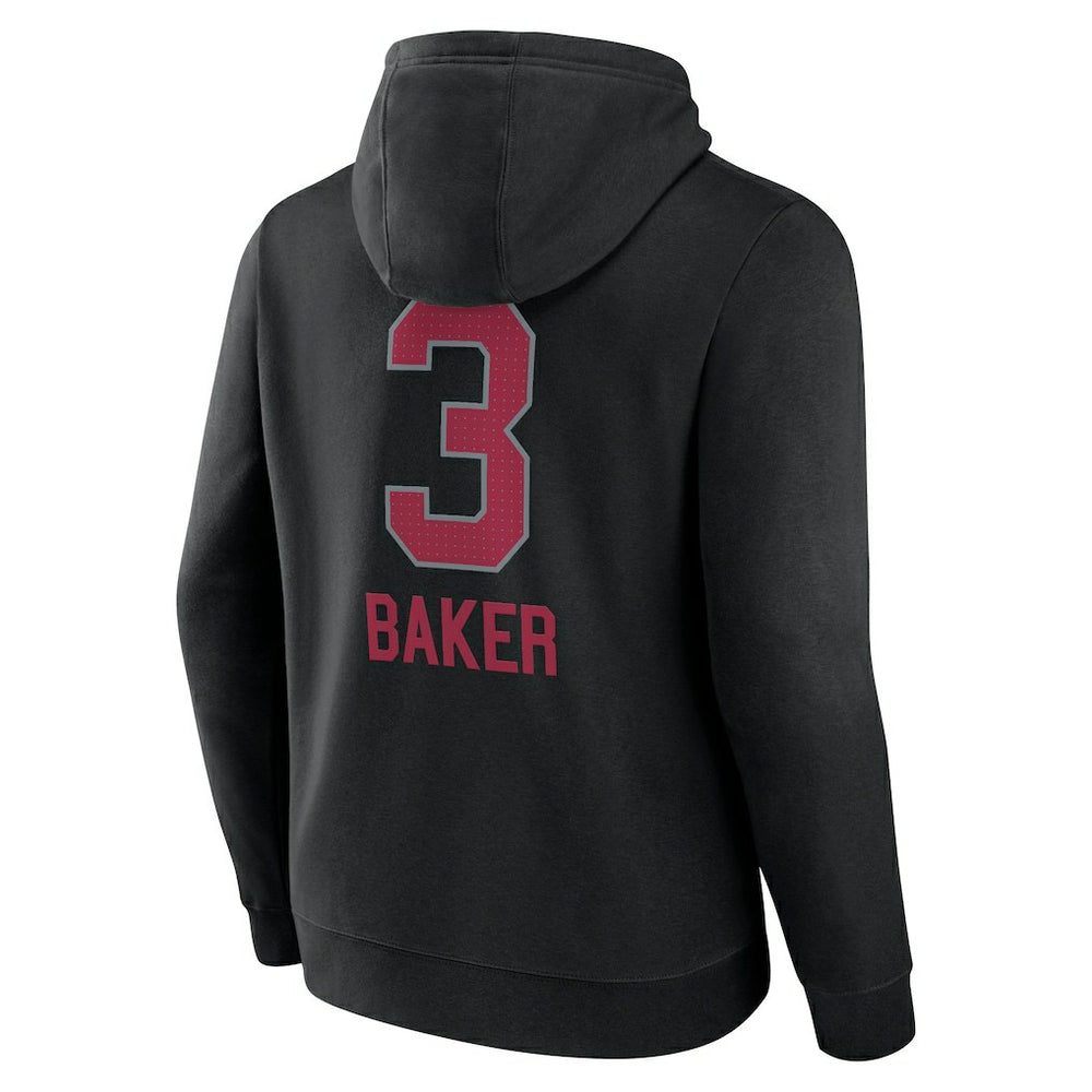 Budda Baker Arizona Cardinals Team Wordmark Player Name & Number Pullover Hoodie Black | NFL