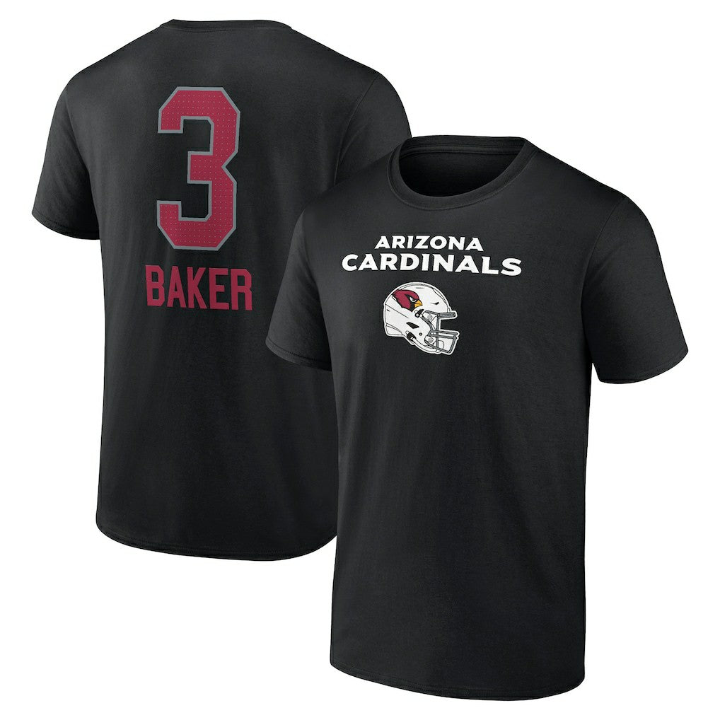 Budda Baker Arizona Cardinals Team Wordmark Player Name & Number T-Shirt Black | NFL