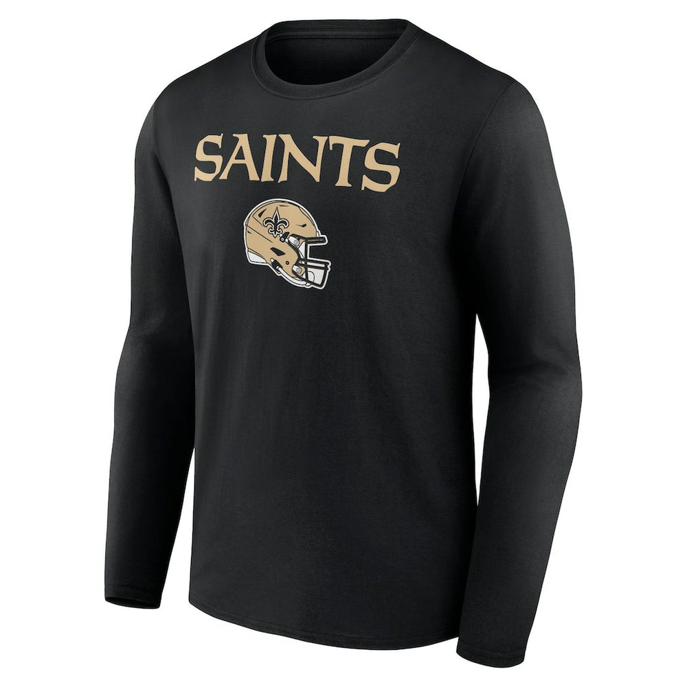 Chris Olave New Orleans Saints Team Wordmark Player Name & Number Long Sleeve T-Shirt Black | NFL