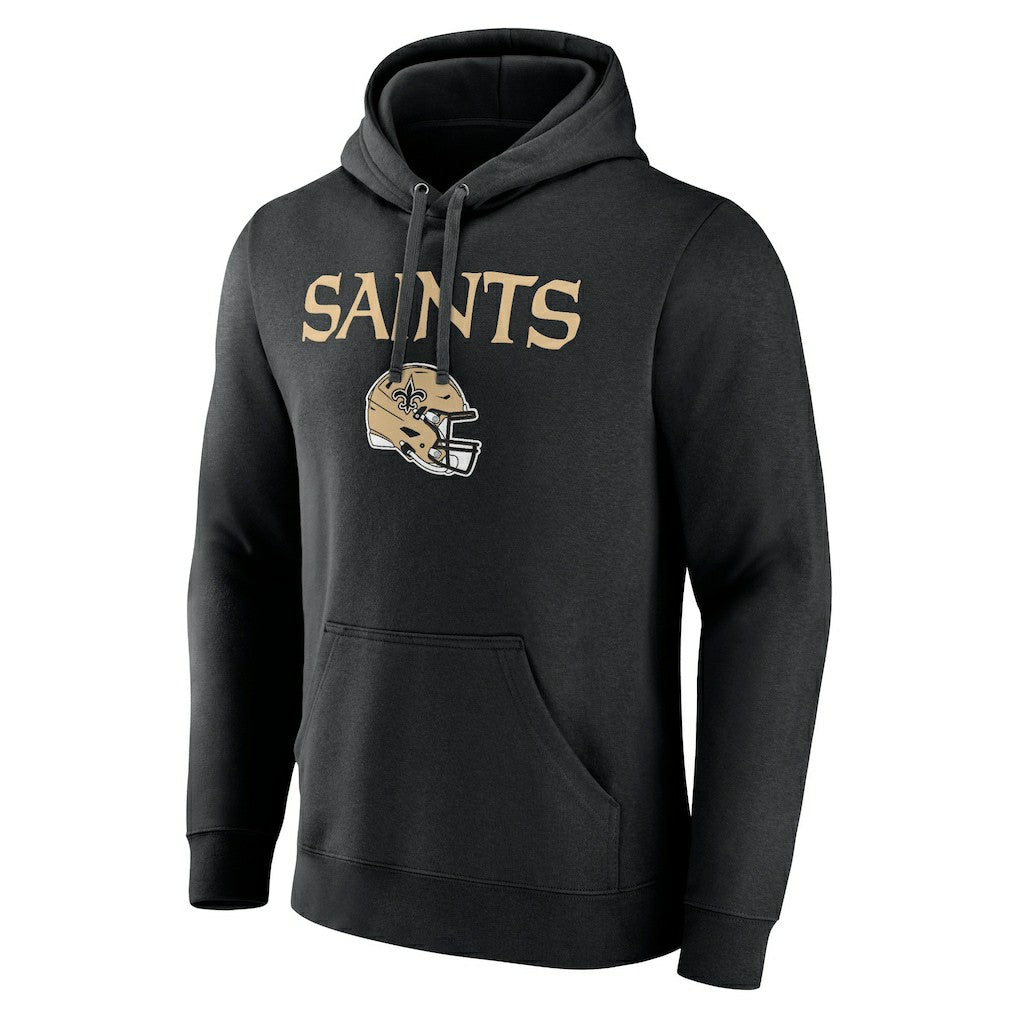 Chris Olave New Orleans Saints Team Wordmark Player Name & Number Pullover Hoodie Black | NFL