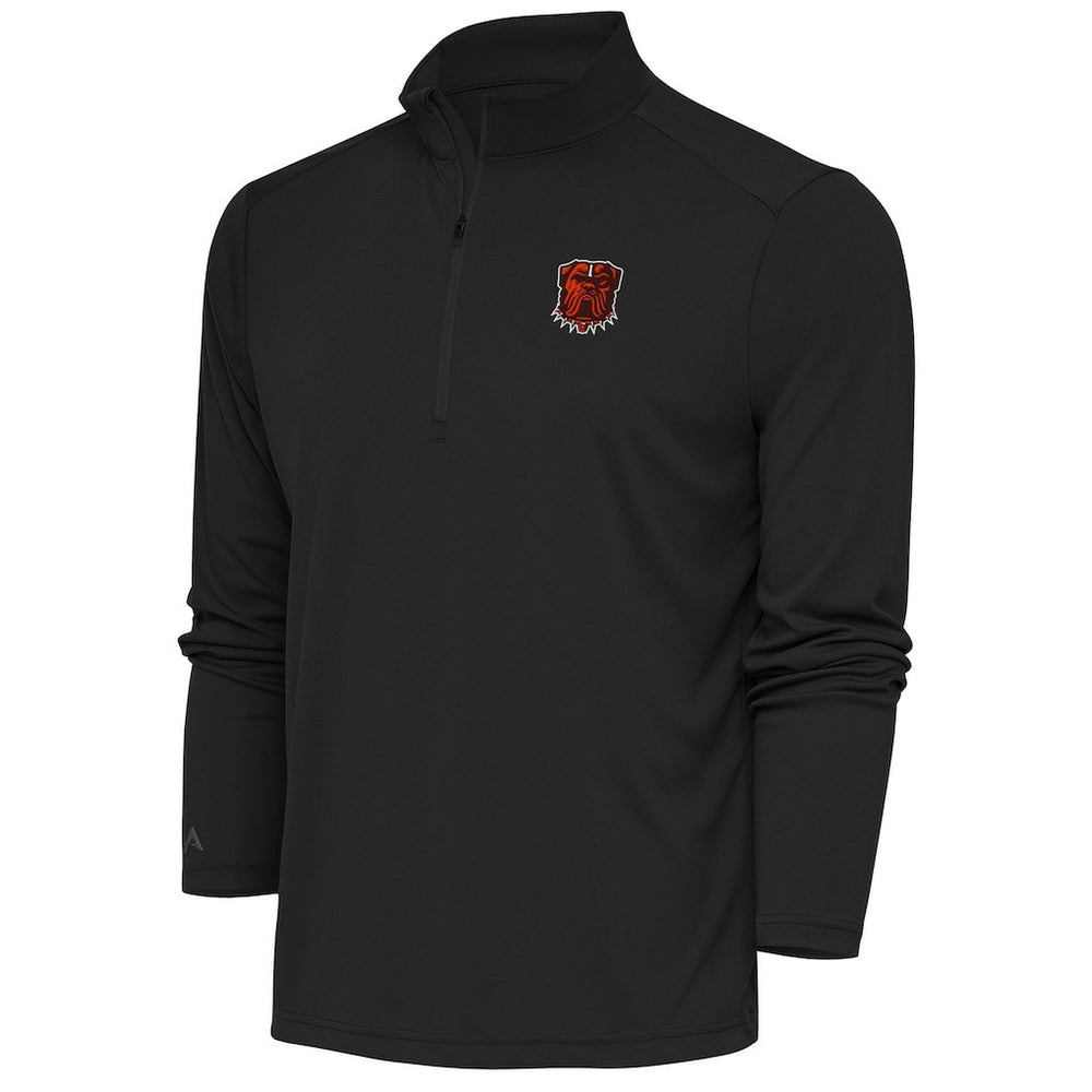 Cleveland Browns Antigua Tribute Quarter-Zip Pullover Top Charcoal | NFL